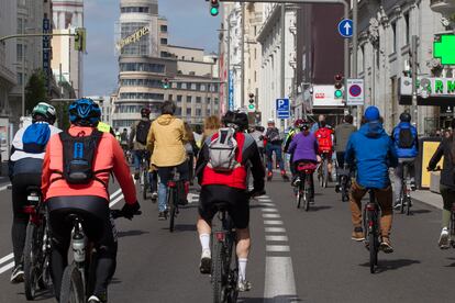 La marcha ciclista del pasado sábado. 