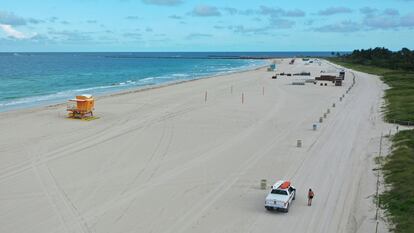 Océano atlántico desde Miami Beach.