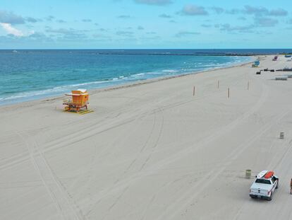 Océano atlántico desde Miami Beach.