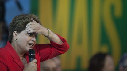 Dilma Rousseff no ultimo dia 31 em Guarulhos.