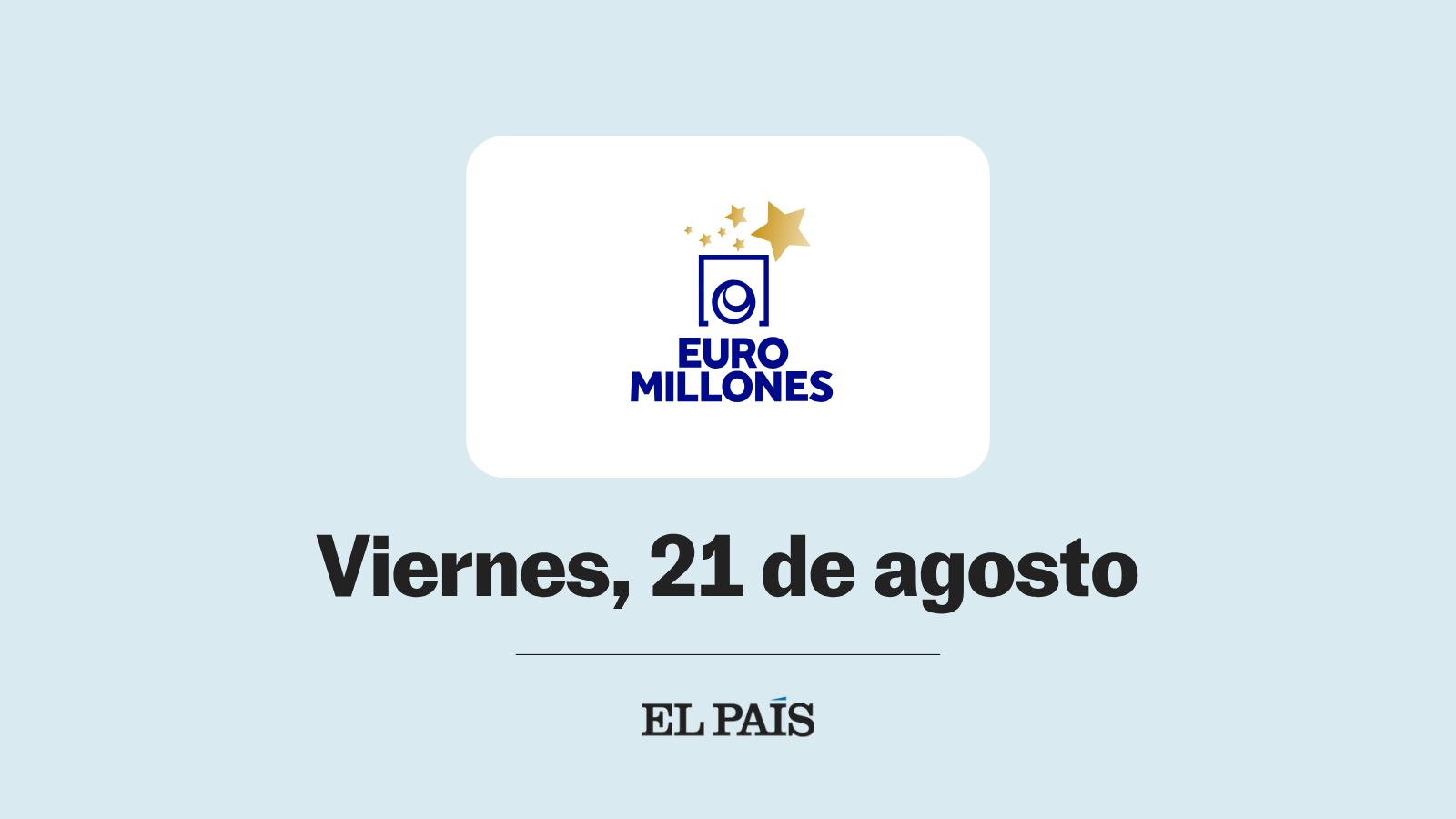 Euromillones: comprobar sorteo del viernes 21 de agosto