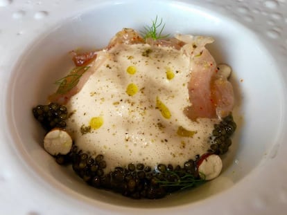 MARINADO DE PEZ LIMON , CHUFA Y CAVIAR / CAPEL 