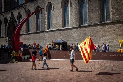 El Fossar de les Moreres, uno de los puntos de concentración del independentismo en la Diada.