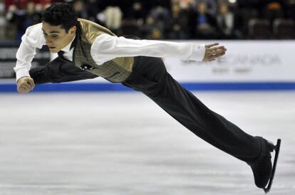 Javier Fernández, durante el último 'Skate Canada', que ganó.