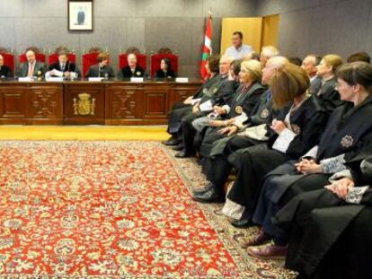 Celebración, este viernes, de los 25 años de existencia del Tribunal Superior de Justicia del País Vasco.