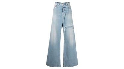 Vaqueros anchos para mujer de Diesel de la marca Farfetch tendencia wide leg jeans
