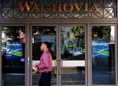 Una sucursal del Banco Wachovia en Washington.-