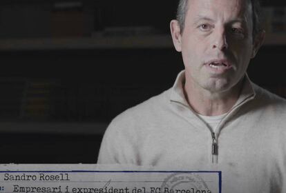 Una imagen de Sandro Rosell del documental de TV3.