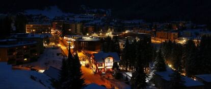 Vista de Davos (Suiza).