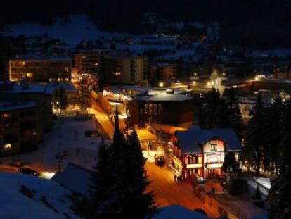 Vista de Davos (Suiza).