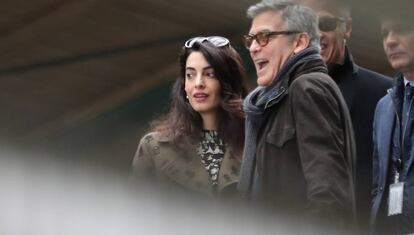 Amal y George Clooney.