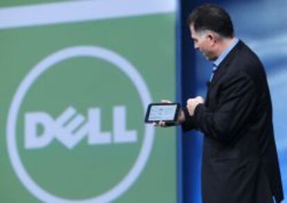 Michael Dell, en una presentaci&oacute;n en 2010.