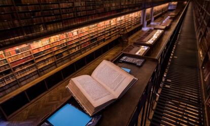 Una biblioteca de París.