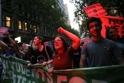 Manifestación contra la falta de medidas frente al cambio climático, en Sídney (Australia), en enero.