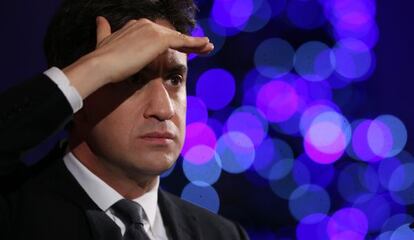 Ed Miliband, durante su discurso el jueves.