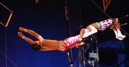 Los González, en el trapecio.
