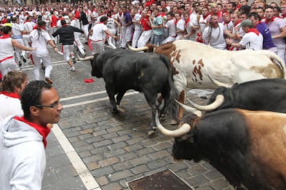 Primer encierro de los sanfermines.