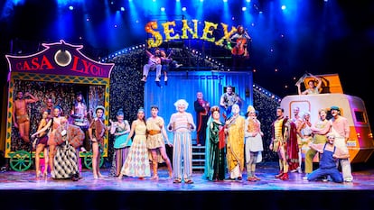 El musical 'Golfus de Roma' dirigit per Daniel Anglès al Teatre Barcelona, protagonitzada per Jordi Bosch. En una imatge cedida.