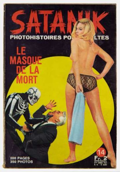 Portada de la revista 'Satanik' (1966), de Josselin Rocher.