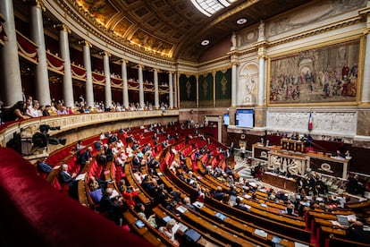 Vista del hemiciclo en la Asamblea Nacional de París, el pasado 24 de junio.