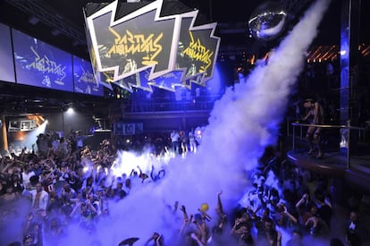 Una de les sessions de la discoteca Amnesia, a Eivissa