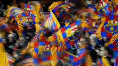 Foto de la afición del Barcelona.