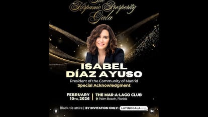 Ayuso participará por vídeo en un evento con Milei y Machado en la residencia privada de Trump