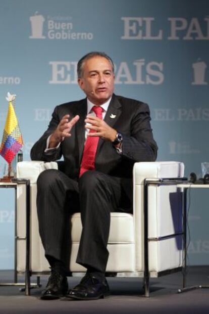 Óscar Naranjo, en el foro por la paz en Colombia de EL PAÍS.