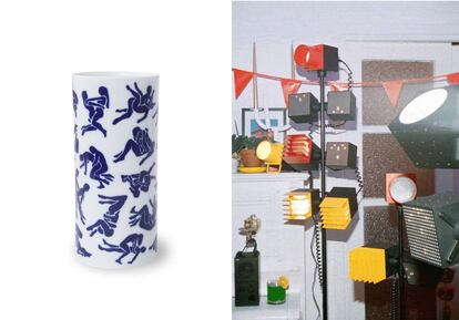 A la izquierda, jarrón Kamo-Sutra, de Viso Project. A la derecha, colección cápsula de Teenage Engineering para Ikea.
