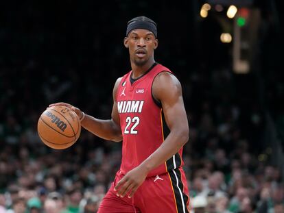 Jimmy Butler, de los Miami Heat, durante el partido de este miércoles.