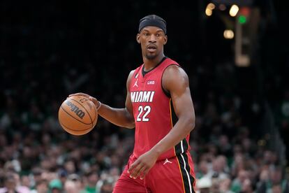 Jimmy Butler, de los Miami Heat, durante el partido de este miércoles.