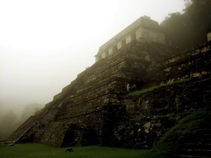 El misterioso templo de las Inscripciones, en Palenque, donde se encuentra la tumba del rey Pacal.