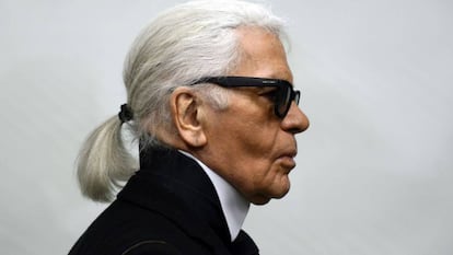 O estilista Karl Lagerfeld.