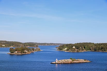 Varias de las islas del archipiélago de Estocolmo, el más grande de Suecia.