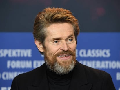 Willem Dafoe, al inicio de su conferencia de prensa en Berl&iacute;n.