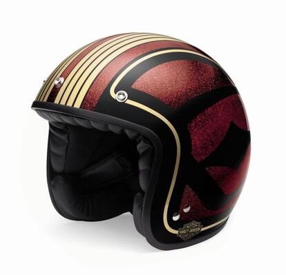 Un casco especial para los amantes de las motos fabricado en carcasa de vidrio y con interior antimicrobiano, de Harley Davidson (253 euros).