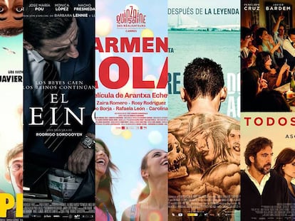 Los carteles de las películas nominadas en los Goya 2019
