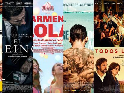 Los carteles de las películas nominadas en los Goya 2019