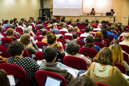 Una confer&egrave;ncia del Barcelona Pensa. 