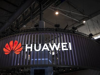 Estand de Huawei en el Mobile World Congress de 2019.