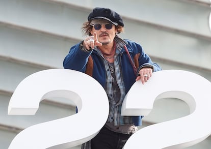 Johnny Depp, en San Sebastián en 2022.