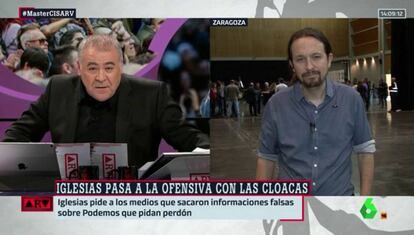 Ferreras e Iglesias, en el programa del martes.