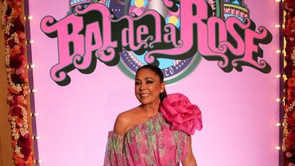 Isabel Pantoja en el Baile de la Rosa, en Montecarlo, el 25 de marzo de 2023.