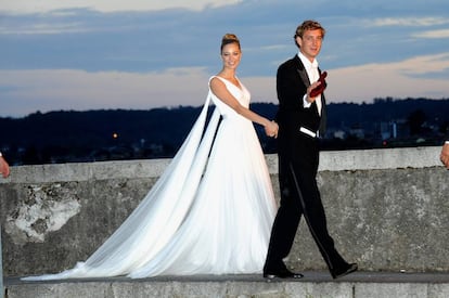 Beatrice Borromeo y Pierre Casiraghi el día de su boda.