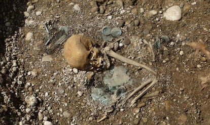 Enterramiento de una mujer de alto estatus y origen foráneo en un yacimiento alemán de la Edad del Bronce.
