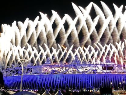 Una imagen de la ceremonia inaugural de los juegos de Londres 2012.