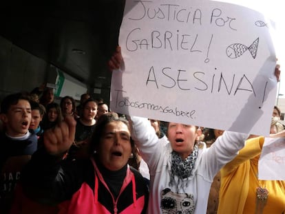Imagen captada durante una manifiestación sobre el Caso Gabriel en Almería. 