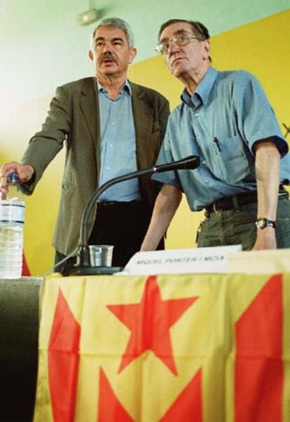 Miquel Porter i Moix, junto a Pasquall Maragall, en una foto de 1999.