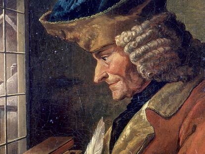 Retrato anónimo de Voltaire (1694-1778), realizado en el siglo XVIII.