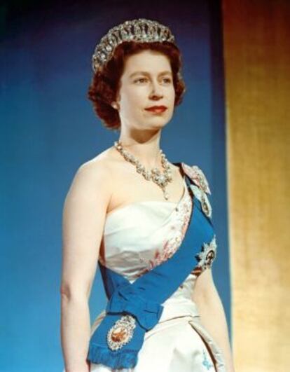 La reina Isabel II, en el día de su coronación: el 2 de junio de 1953.